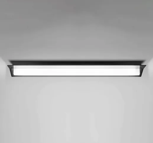 Plafoniera LED Flurry, 70 cm, nero