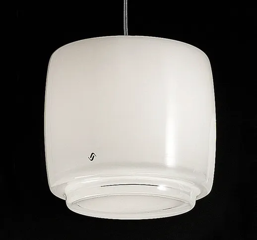  Lampada a sospensione vetro Bot, Ø 16 cm