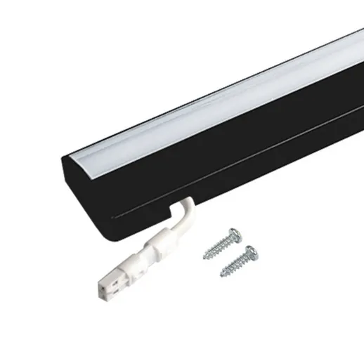 Lampada LED mobili Dynamic ModuLite F, nero 90 cm