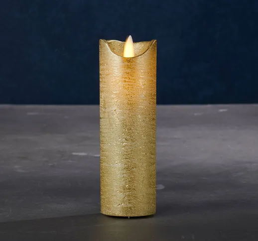  Candela LED Sara Exclusive oro Ø 5cm, altezza 15cm