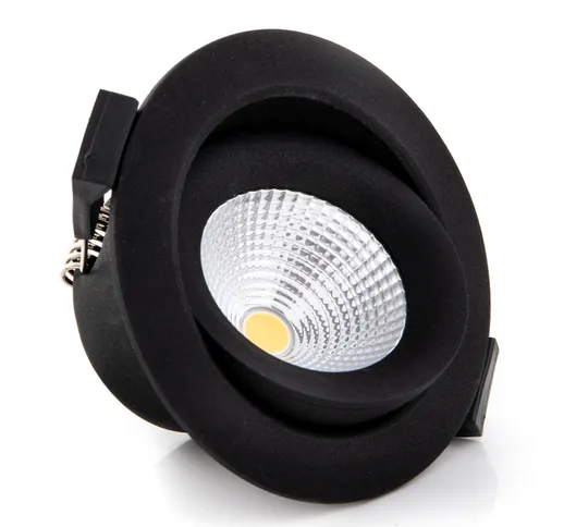 One 360° SLC spot incasso LED nero 2.700K