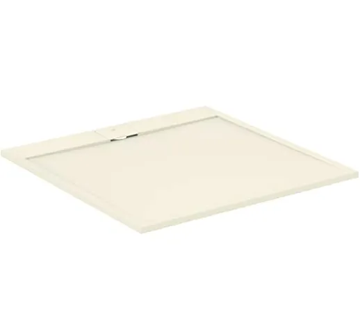 Ideal Standard - Ultra Flat S i.life, Piatto doccia quadrato 120x120 in resina, Piletta di...