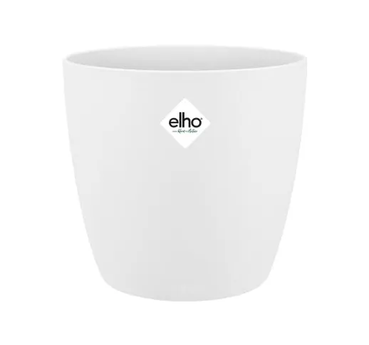 Elho Brussels Round Vaso, Bianco, 30 CM