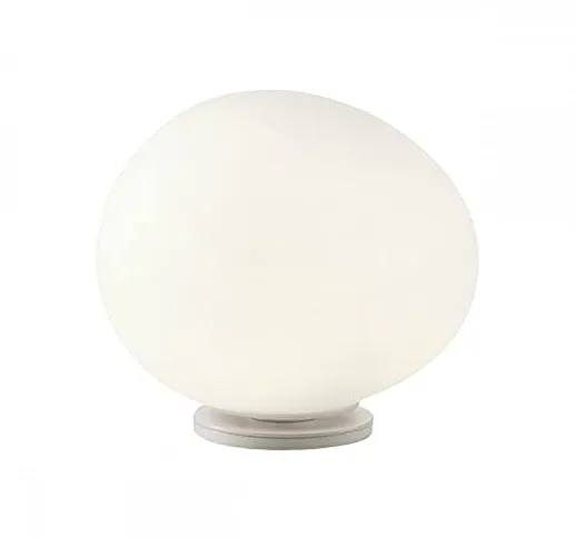 Foscarini Moderna lampada da tavolo Foscarini GREGG piccola tavolo bianco vetro sfera/orga...