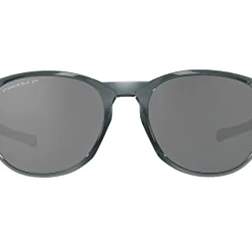 Oakley Wire Tap 2.50 Sunglasses, Transparent Black/Prizm Black, 54/18/137 Uomo