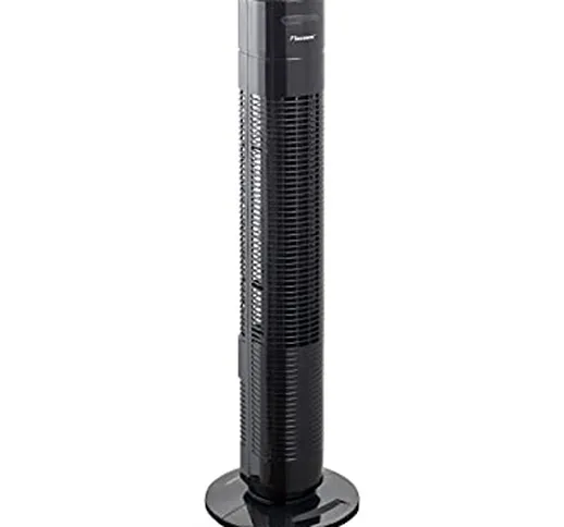 Bestron Ventilatore a torre con funzione oscillante, Altezza: 75 cm, 50 W, Nero