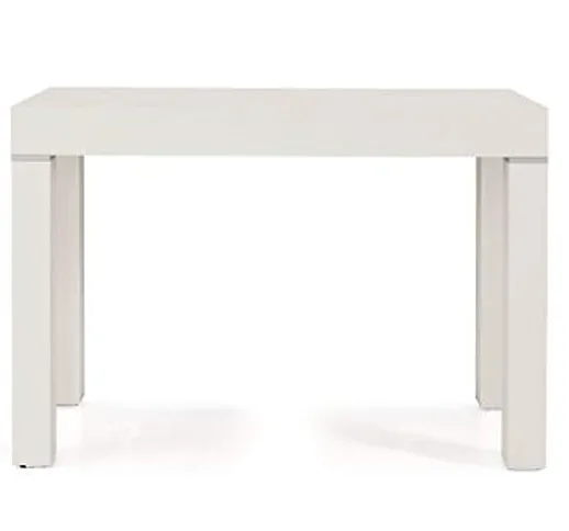 Milani Home s.r.l.s. Tavolo da Pranzo Moderno di Design Allungabile A Consolle Cm 110 X 50...