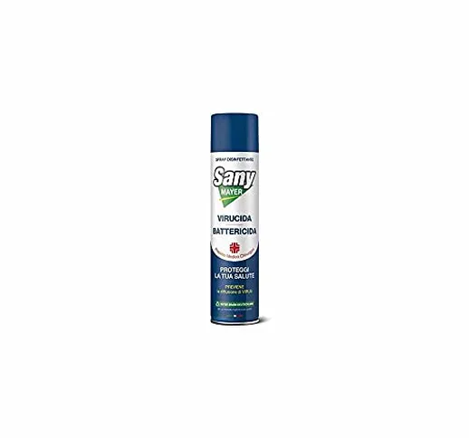 4x Spray Disinfettante Igienizzante Virus, Batteri, Funghi"SANYMAYER" 400 ml - Spray Sanif...
