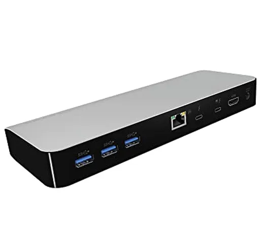 ICY BOX Docking Station Thunderbolt 3 10x con HDMI 4K 60Hz, 5x USB 3.0, Thunderbolt 3 port...