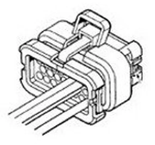 TE Connectivity Connettore femmina per cavo AMPSEAL Totale poli 14 776273-4 1 pz.