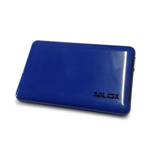 Nilox - Case Esterno Box Vuoto per Hard Disk, USB 3.0, Blu