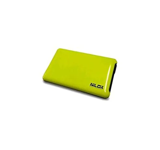 Nilox DH0002YL- Case Esterno Box Vuoto per Hard Disk 2.5", USB 3.0, Giallo