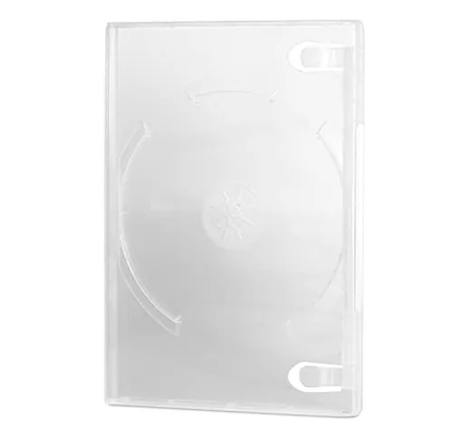 100 custodie per DVD singole trasparenti, 14 mm, di DragonTrading®