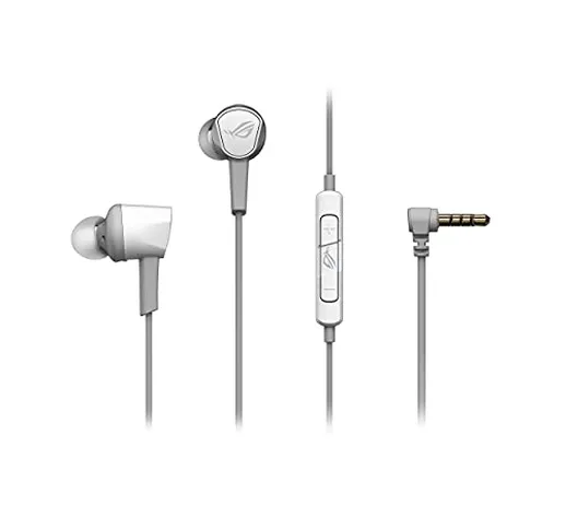 ASUS ROG Cetra II Core Moonlight White Cuffia Gaming In-ear, Jack 3.5mm a 90 gradi, Driver...