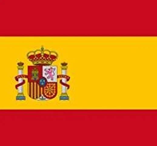 Bandiera della Spagna, 150 x 90 cm, adatta per maestria spagnola, di alta qualità.
