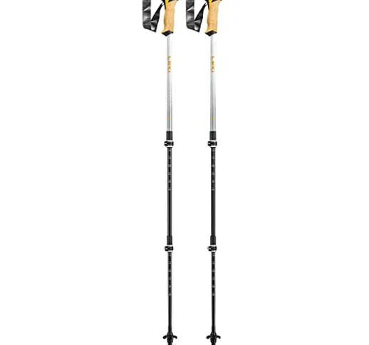 Leki Bastoncini Cressida, mango-white-silver, 90-125cm