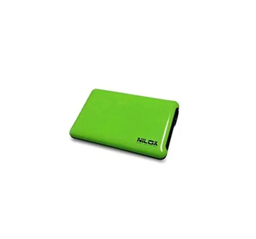 Nilox - Case Esterno Box Vuoto per Hard Disk, USB 3.0, Verde Mela