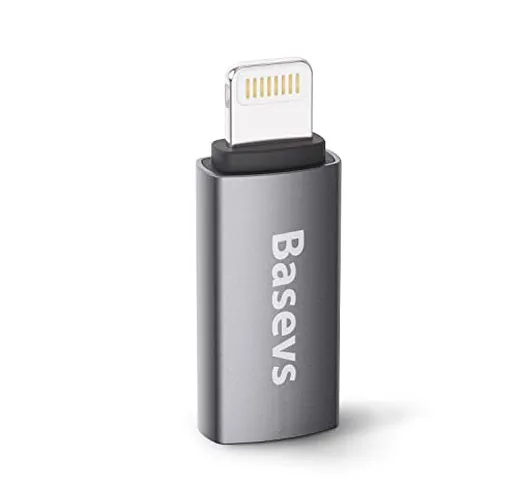 [Certificato Apple MFi] Basevs Adattatore da Lightning a USB C per cavo USB Type-C Ricaric...