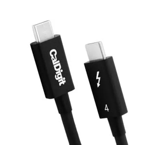 CalDigit - Cavo Thunderbolt 4 / USB 4, 40 Gbps, 100 W di ricarica, certificato Intel, comp...