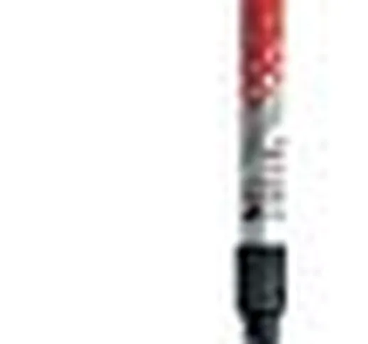 Gabel Stretch, Bastoncini da Nordic Walking Unisex – Adulto, antra/Red, Lunghezza Regolabi...