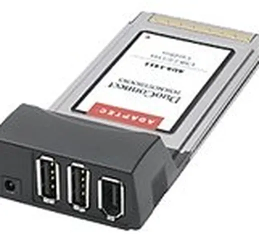 Adaptec CardBus EFIGS Kit 2p USB2 + 1p FWire Scheda di interfaccia e Adattatore