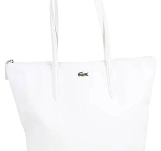 Lacoste NF1890PO, borsa da shopping verticale, da donna, colore: bianco, taglia unica