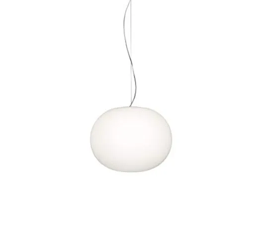 FLOS, Lampada “GLO-Ball”, S1 EU/SA BCO, Vetro Acciaio, Bianco, 45 x 36 cm