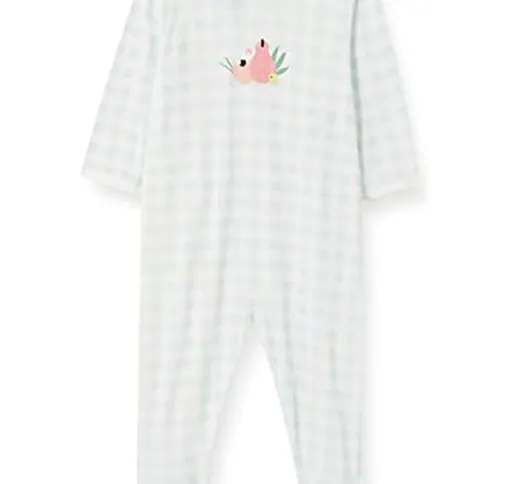 Petit Bateau 5992101 Vestaglia da Notte, Marshmallow/Gelsomino, 24 Mesi Bimbo