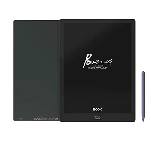 BOOX Max Lumi2 13,3" E-Book Tablet Android 11 Luce Frontale Integrata 128GB Impronte Digit...