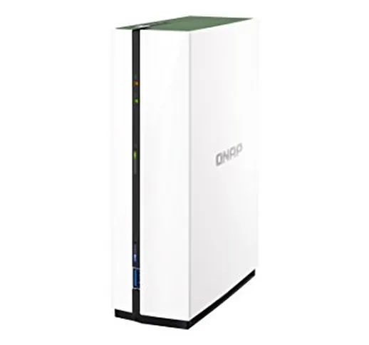 QNAP TS-128A 2TB 1 Bay Desktop NAS System | Installato con 1 dischi rigidi IronWolf Seagat...