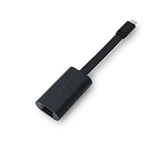 Dell 470-ABND - Adattatore da USB-C a Gigabit Ethernet RJ45 (boot via PXE), Nero