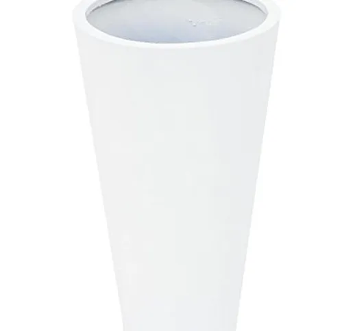 Europalms 83011857 Leichtsin Elegance-69-Vaso, Bianco Lucido, Multicolore, Taglia Unica