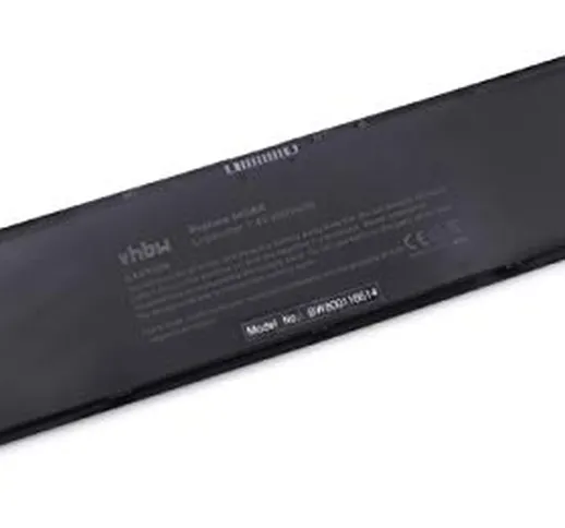 vhbw Litio-polimeri Batteria 5000mAh (7.4V) Nero per Laptop Notebook dell Latitude 14, 700...