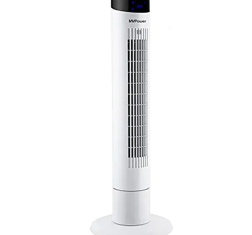 MVPOWER Ventilatore a Torre Silenzioso con Telecomando, Funzione Ionica, Alto 102 cm, 60 W...