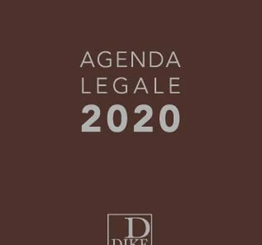 Agenda legale 2020. Ediz. maior