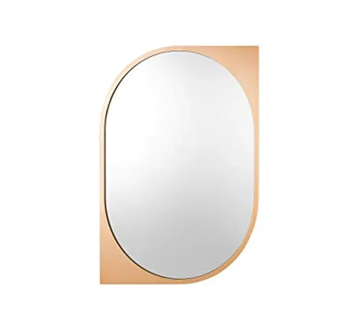 Beliani Specchio da Muro 65 x 90 cm Oro HIREL
