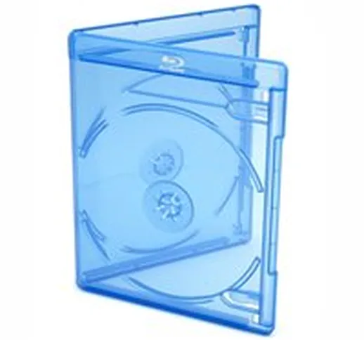 Viva Elite - Custodia per 2 dischi Blu-Ray, 11 mm, 10 pezzi, colore: Blu