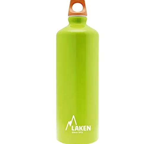 Laken Futura Borraccia di Alluminio, Bottiglia d'acqua con Apertura Stretta e Tappo a Vite...