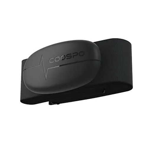 CooSpo H6 Cardiofrequenzimetro con Fascia Toracica Fascia Cardio Bluetooth Ant+, Sensore d...