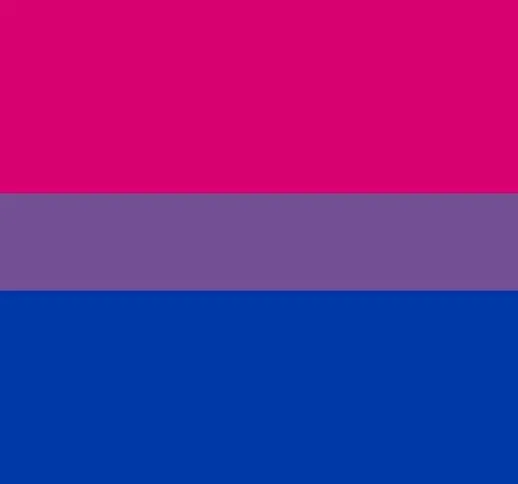 Durabol - Bandiera dell’orgoglio bisessuale, in tessuto satinato, 150 x 90 cm