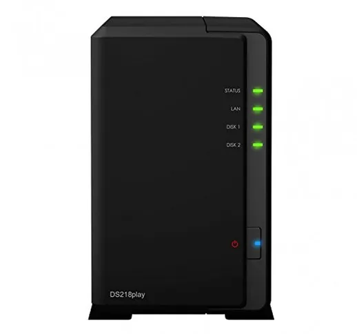 Synology ds218play 2 Bay 4TB Bundle con 2 X 2Tb WD20EFRX Red