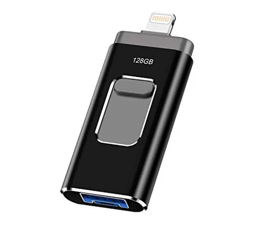 maxineer 128GB Chiavetta USB per iPhone Android Pendrive USB 3.0 Flash Drive Memory Stick...