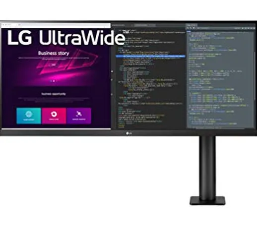 LG 34WN780 UltraWide ERGO Monitor 34" 21:9 LED IPS HDR 10, 3440x1440, AMD FreeSync 75Hz, A...