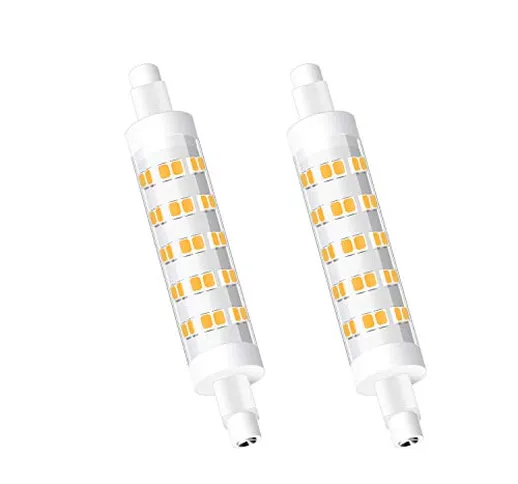 Eofiti 2x R7S Led 78mm 8W 720LM Pari a Alogena 70W 2700K Bianco Caldo Angolo di Fascio di...