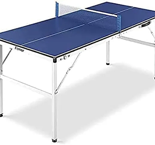 Tavolo da Ping Pong Pieghevole, 150 x 70 x 67 cm Mini Tavolo da Ping Pong, Perfetto per il...