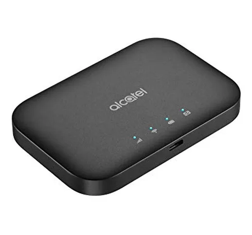 Alcatel - Link Zone Modem Mobile 4G, LTE (CAT.7), WiFi, Hotspot fino a 32 Utenti, Batteria...