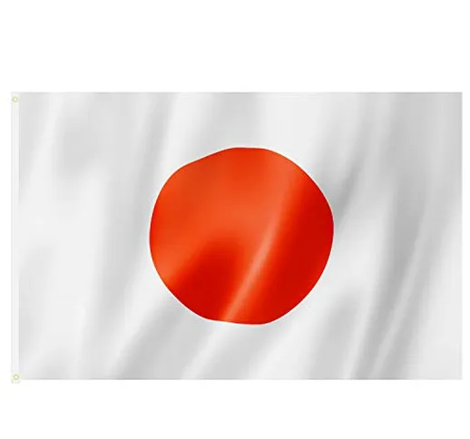 TRIXES Grande Bandiera Giapponese con Anelli, 90 x 150 cm, stendardo da Appendere per la C...