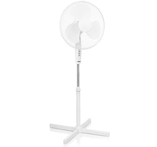 TRISTAR VE-5893 Ventilatore-40 cm-Altezza Regolabile, 45 W, Bianco, 105-125 cm