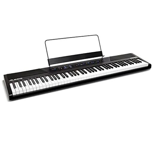 Alesis Recital - Pianoforte / Pianola con Casse Integrate, 5 Suoni, 88 Tasti Semi Pesati,...