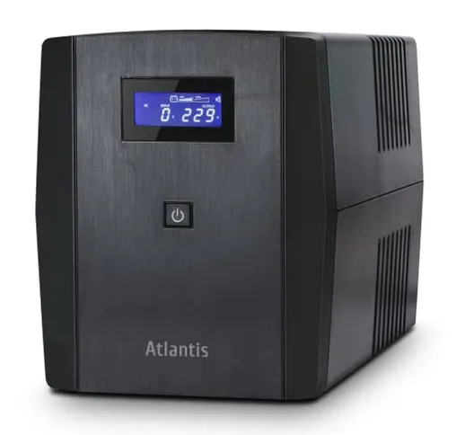 Atlantis OnePower 1200, UPS Line Interactive 1200VA/700W, AVR, Onda PseudoSinusoidale, 3 p...